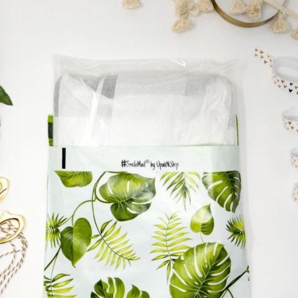 50 10x13 Banana Leaves Poly Mailers - Picture 3 of 5